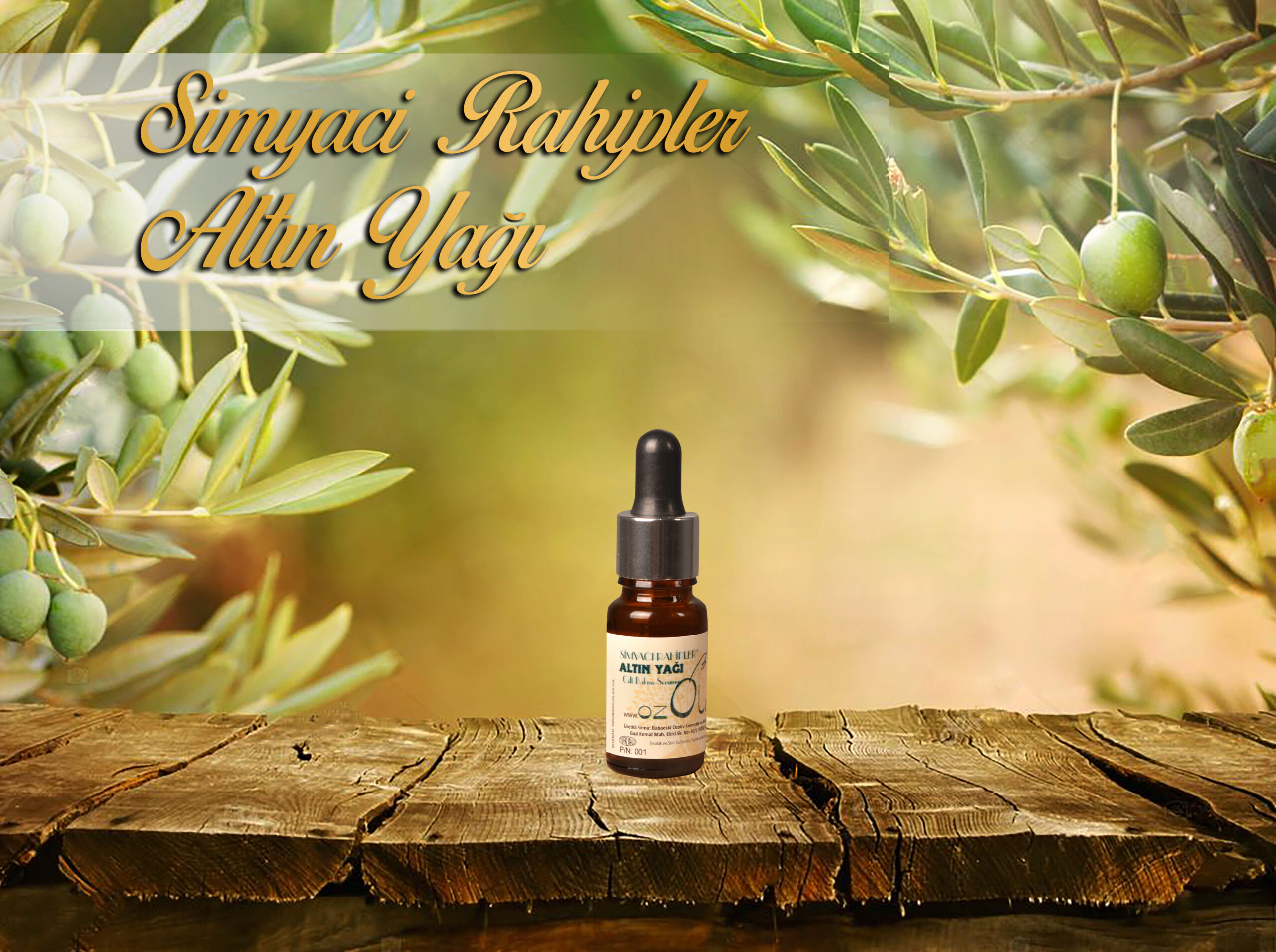 Altın Yağı 10 ml - Deneme Boyu Ozonlanmış Zeytinyağı