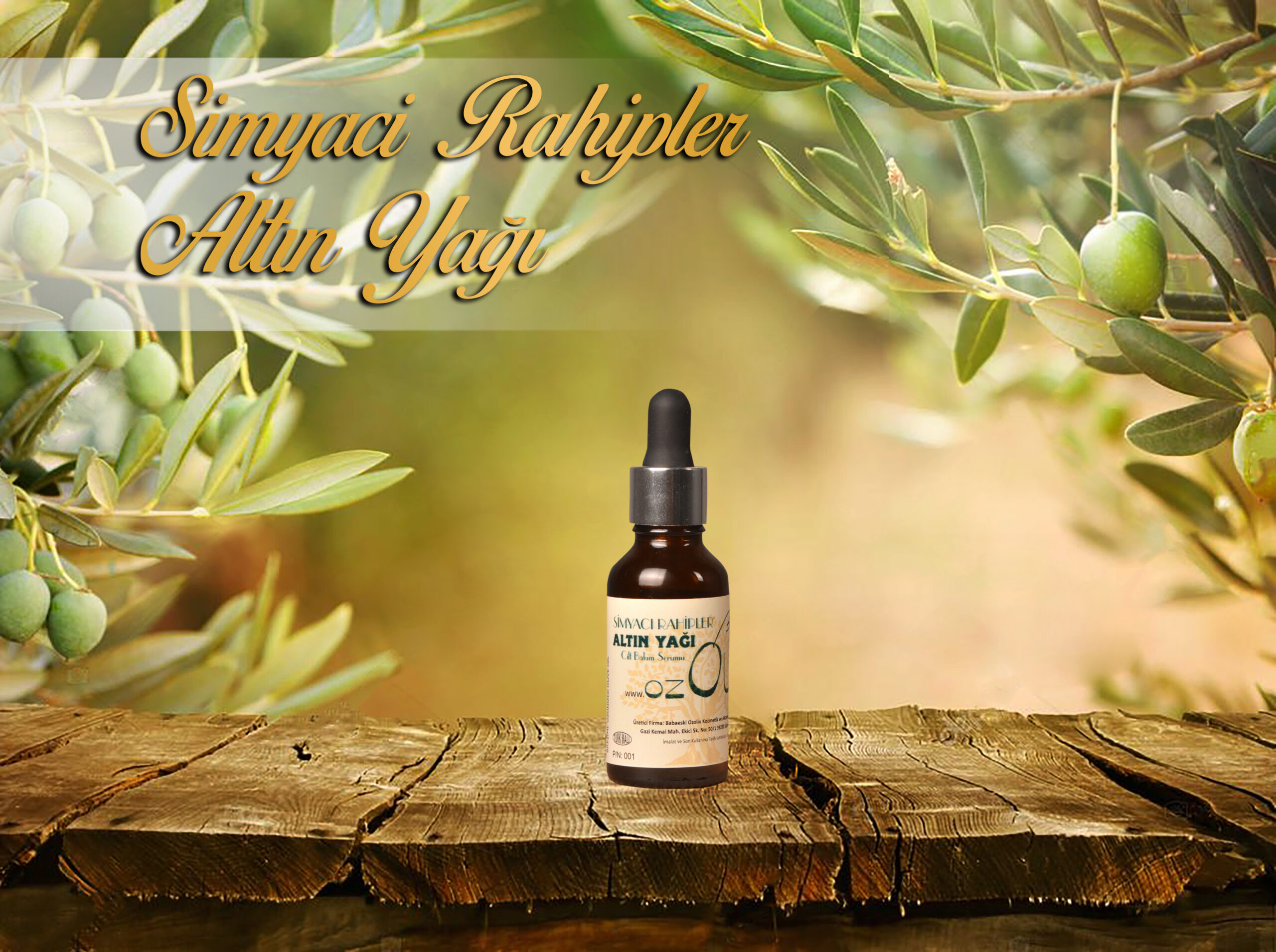 Altın Yağı 30 ml - Günlük Kullanım Ozonlanmış Zeytinyağı