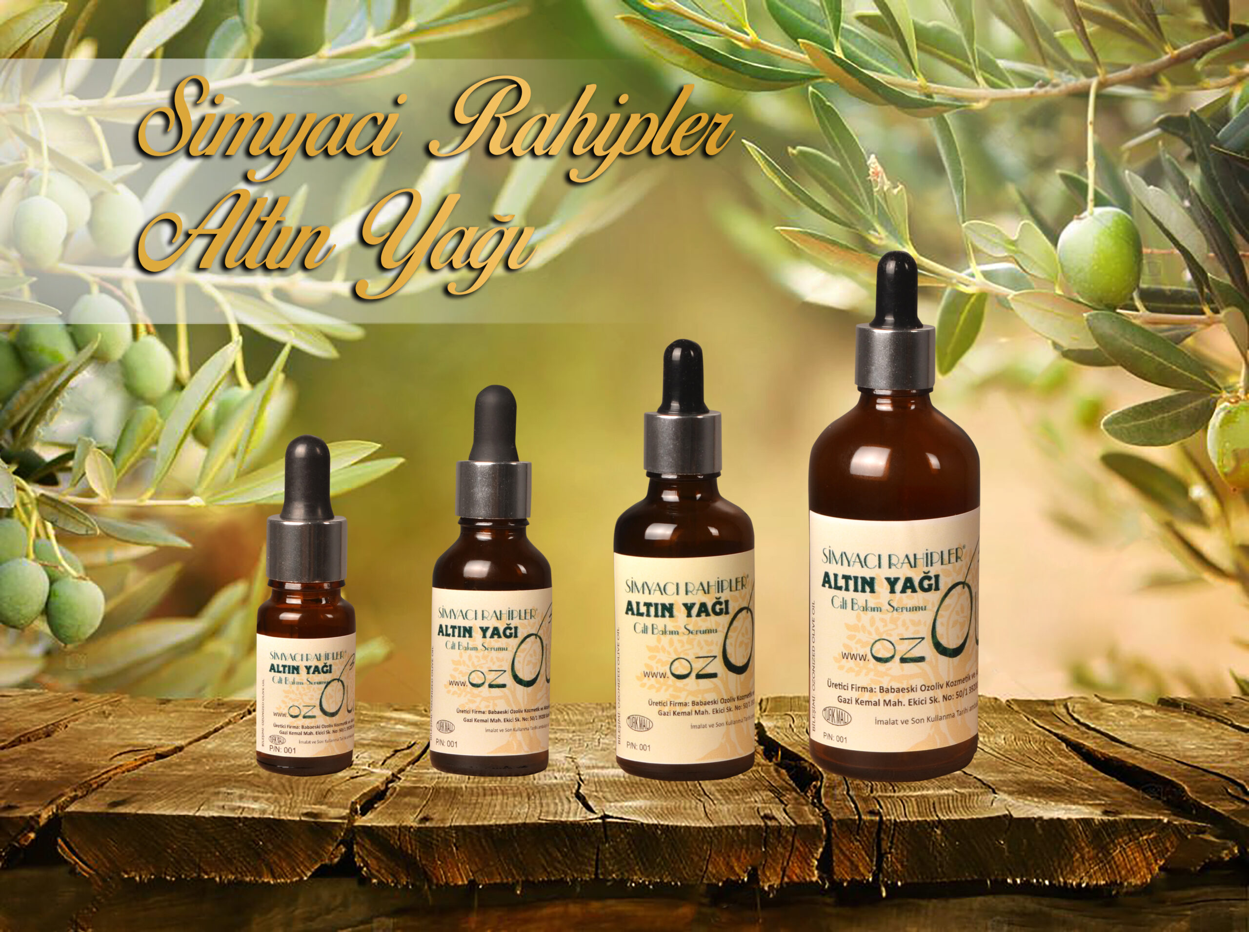 Altın Yağı 4'lü Set - Avantajlı Paket Ozonlanmış Zeytinyağı